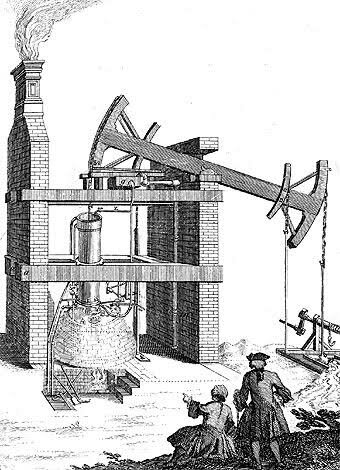 Máquina de Vapor Atmosférica por Thomas Newcomen y John Calley