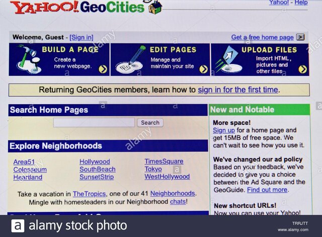 Yahoo! compra GeoCities