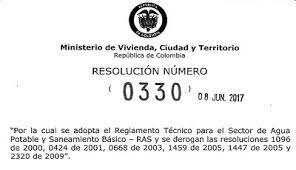 Resolución 0330 de 2017