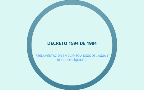 Decreto 1594 de 1984