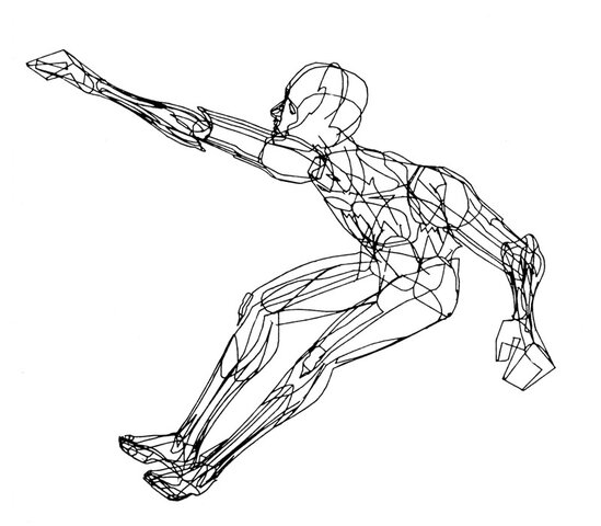 Primer modelo de una figura humana por computadora