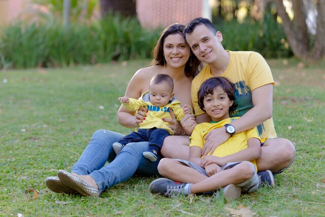 Primeira sessão de fotos com a minha família