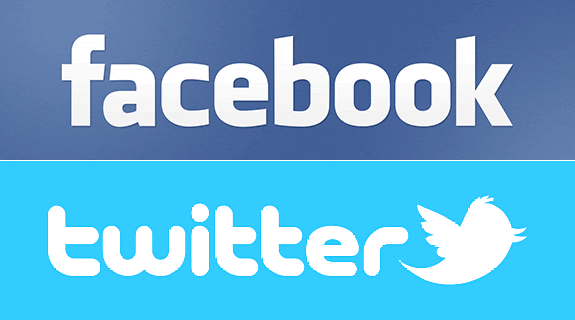 Facebook y Twitter