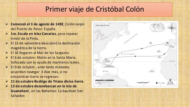 Primer viaje de Cristóbal Colón
