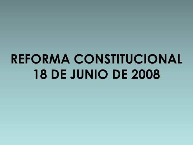 Reforma constitucional 2008