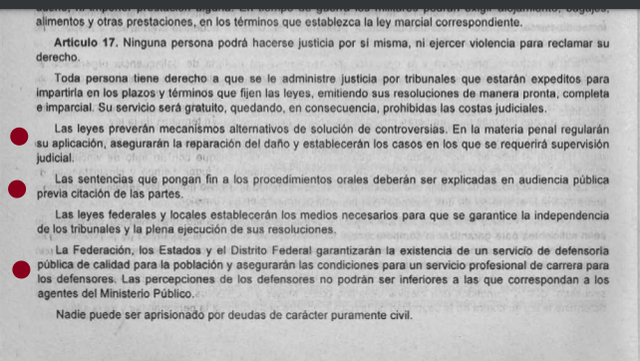 2da Reforma articulo 17