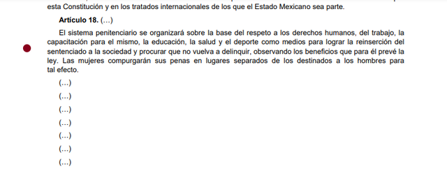 6ta Reforma articulo 18