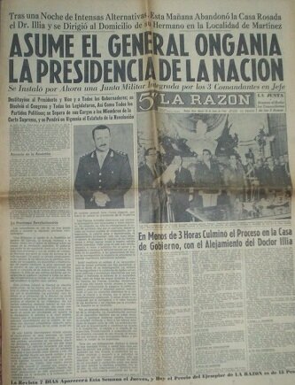 Onganía asume al poder