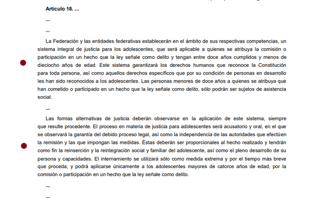 7ma Reforma articulo 18