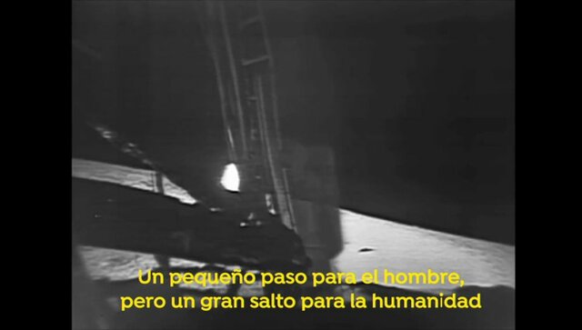 "Un pequeño paso para un hombre, pero un gran salto para la humanidad"