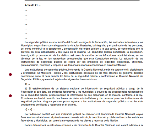7ma Reforma articulo 21