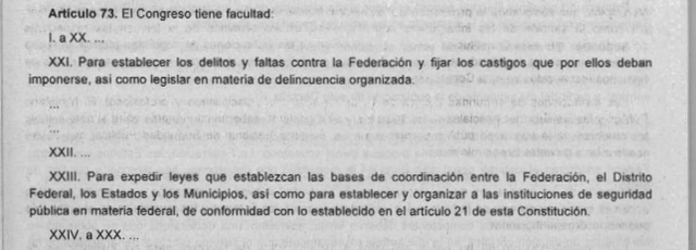 57a Reforma articulo 73