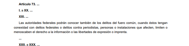 64a Reforma articulo 73