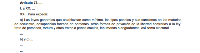 75a Reforma articulo 73