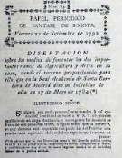 La primera  publicación periodística en Nuevo Reino de Granada.