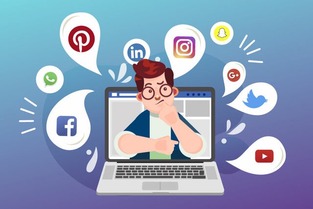 Inicio de las redes sociales.