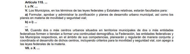 17a Reforma articulo 115