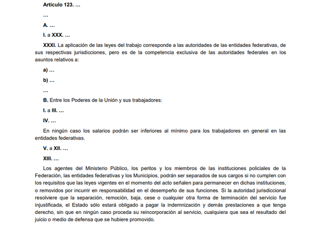 26a Reforma articulo 123