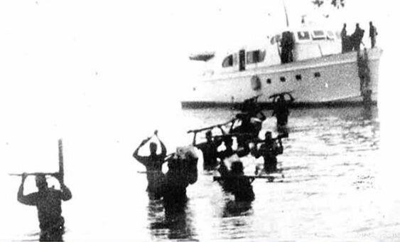 Desembarco del barco Granma