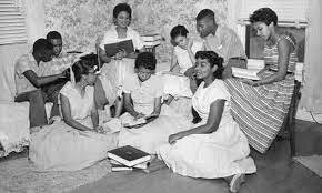 Little Rock 9 attend school for the first time at a previously white only school
