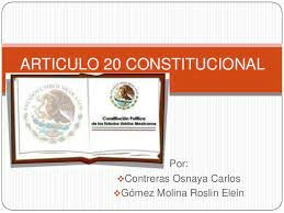 ARTÍCULO 20 CONSTITUCIONAL