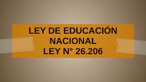 Ley 26206 de Educacion Nacional