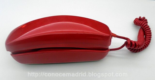 Teléfono automático de batería central modelo góndola, 1968