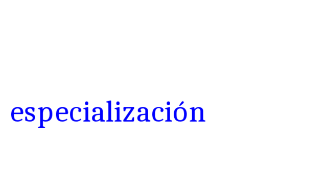 Especializaciones (posgrado)