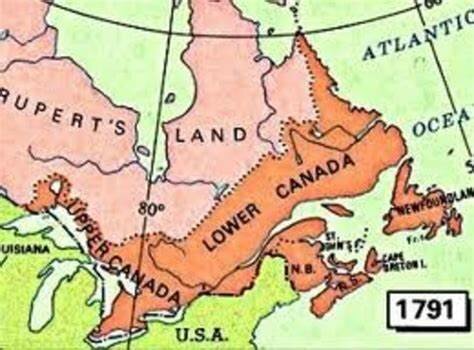 Una nación dividida: Alto y Bajo Canadá