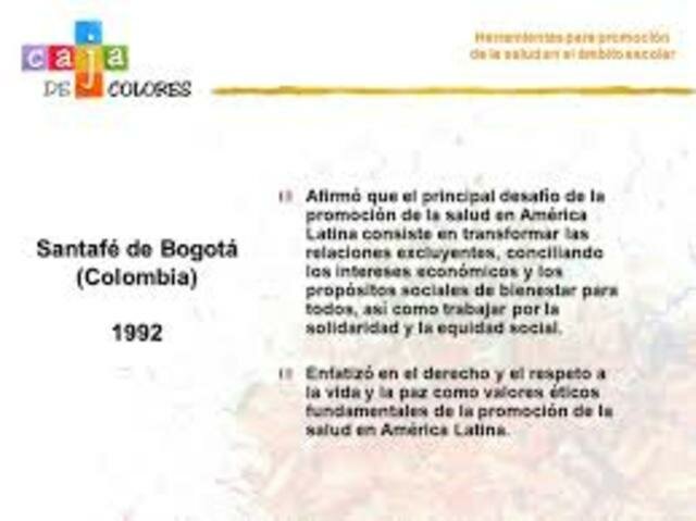 DECLARACIÓN DE SANTA FE DE BOGOTA