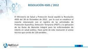 RESOLUCIÓN NÚMERO 0004505