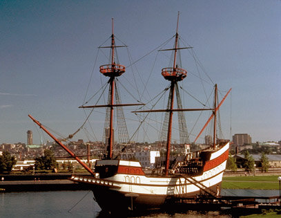 Cartier aterriza en Gaspé