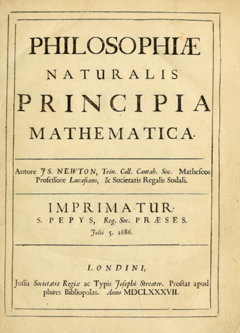 Publicación de la Principia