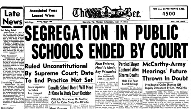 Brown v. Board of Education of Topeka case (1954)
