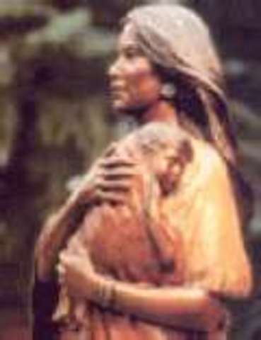 Sacagawea gave birth to Jean Baptiste "Pomp".