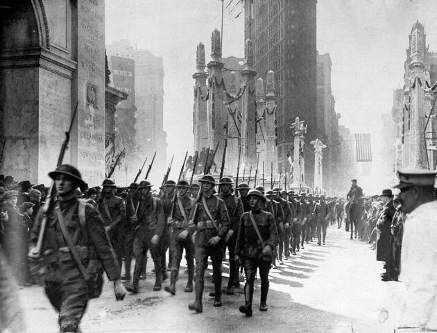 HISTORIA DELOS ESTADOS UNIDOS EN LA I GUERRA MUNDIAL  1914