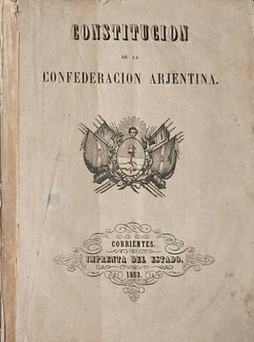 Sanción de la Constitución Nacional Argentina