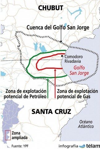 Primer hallazgo de yacimiento petrolífero en Argentina