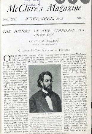 Ida Tarbell Publishes her article about standard oil
