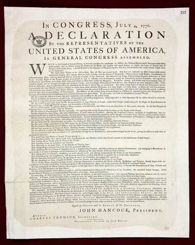 Declaration of Independence adopted