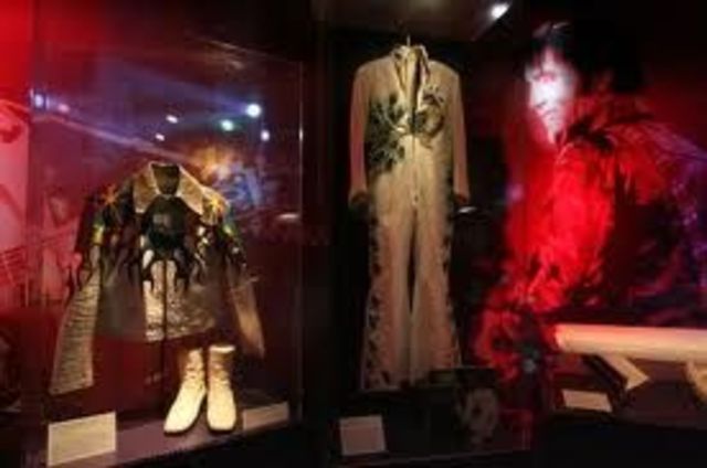 Elvis Presley is inducted into the Rock and Roll Hall of Fame