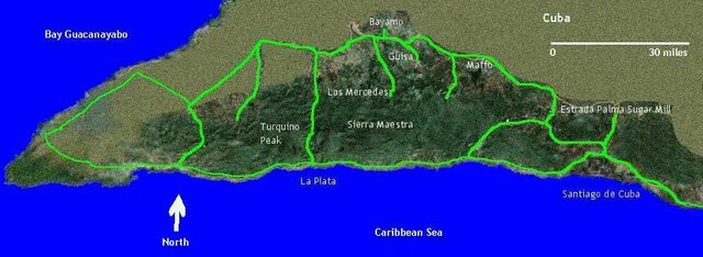 Fidel logró refugiarse en la Sierra Maestra y formar un nuevo foco guerrillero