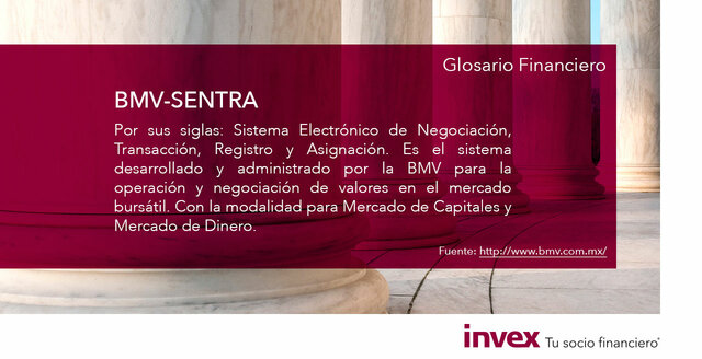 Edad contemporánea: se introduce el sistema BMV-SENTRA Capitales