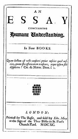 An Essay Concerning Human Understanding