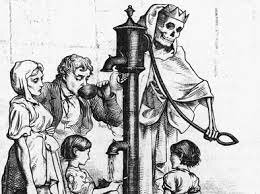 En 1817 pandemia de cólera,