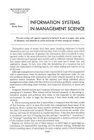 Sistemas de información en ciencias de la gestión