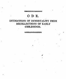 Ode: Intimations of Immortality from Recollections of Early Childhood