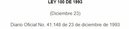 Ley 100 de 1993