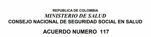 Acuerdo 117 de 1998