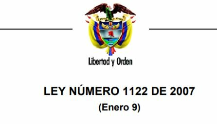 Ley 1122 de 2007